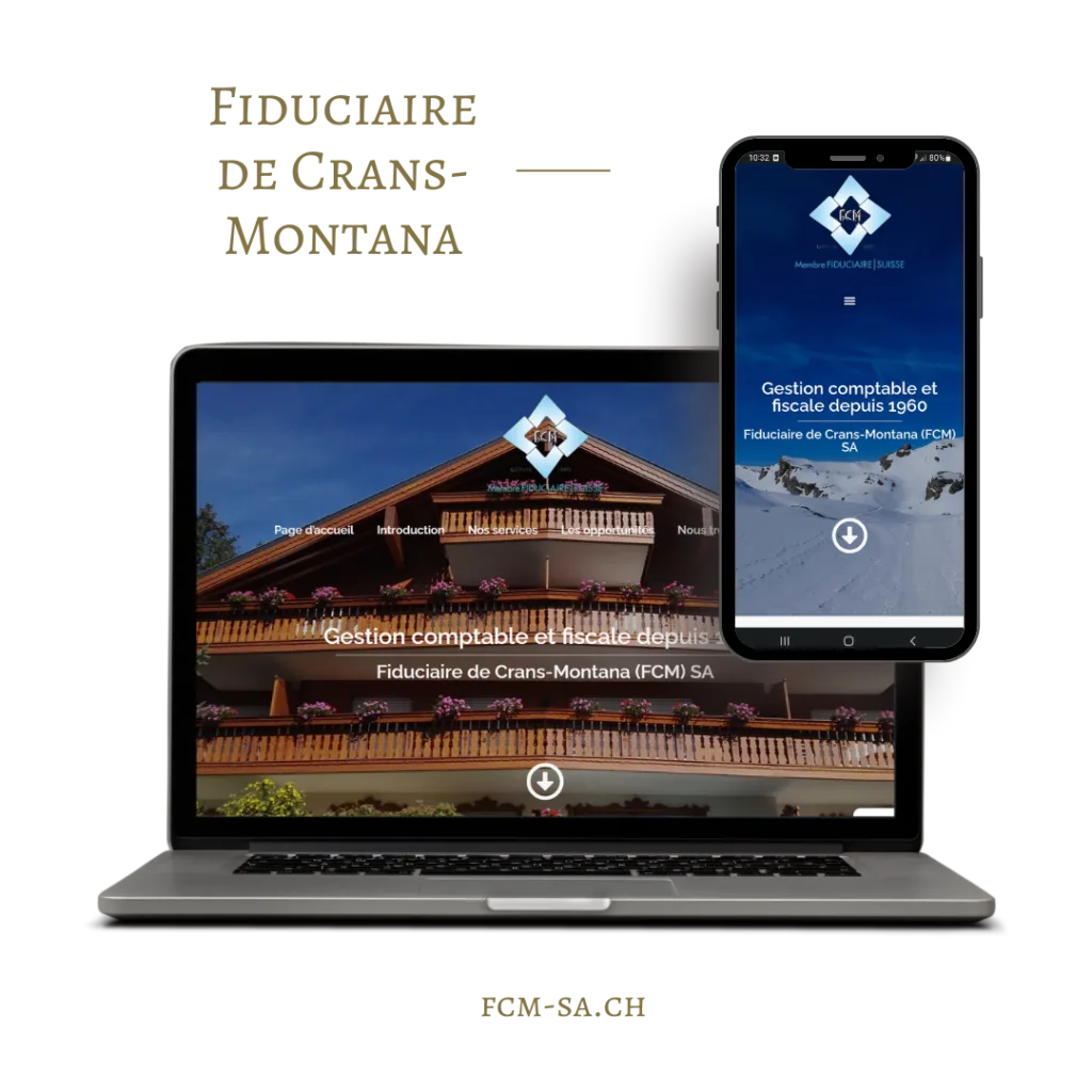 Site web Fiduciaire de Crans-Montana