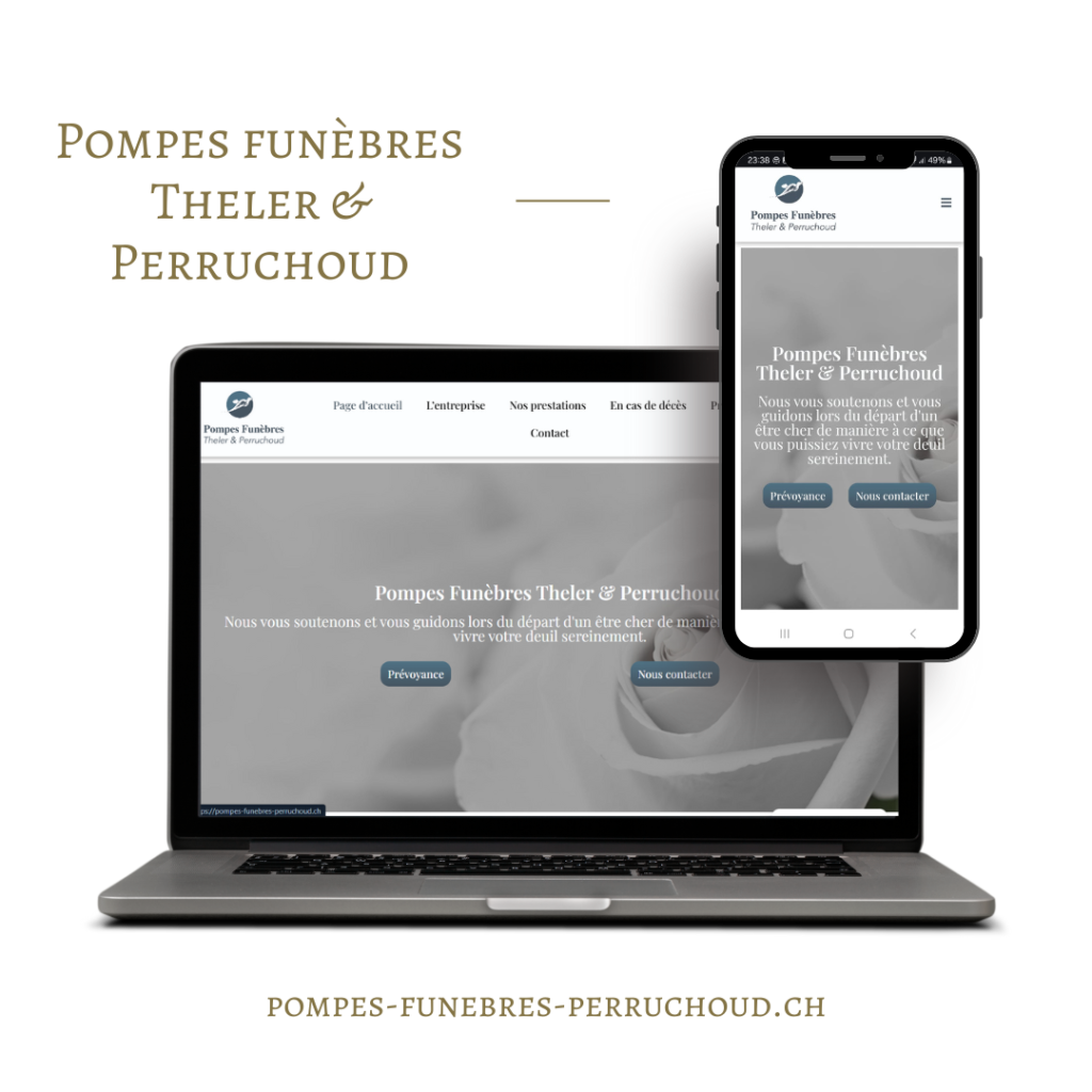 Site web Pompes Funèbres Perruchoud