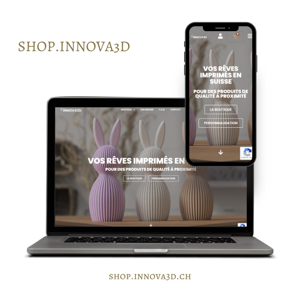 Site web Shop INNOVA3D